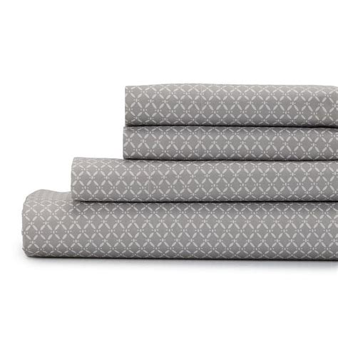 The Big One Croft & Barrow Extra Soft Sheet Set - Lattice Gray (1 each ...