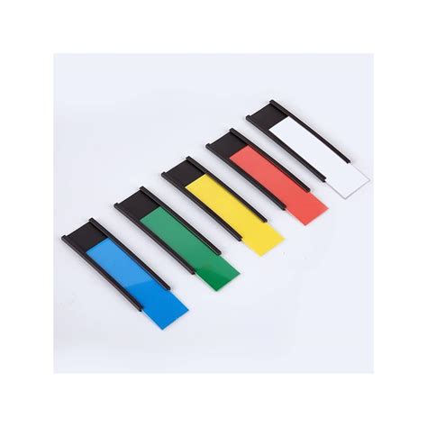 Buy MVISUAL C Channel Colorful Magentic Label Holders 1x3 Inches with ...