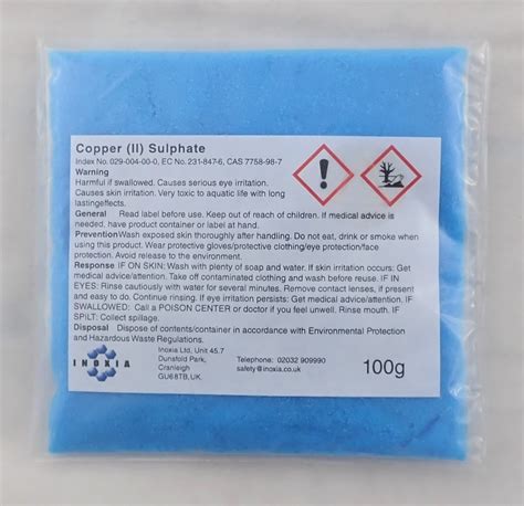 Buy Copper (II) Sulphate at Inoxia Ltd