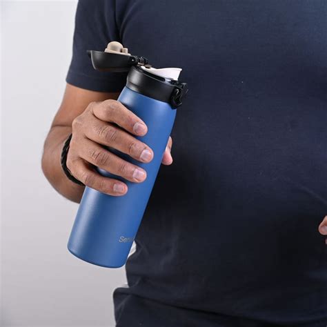 Buy SERVEWELL Hydration Stainless Steel Flip Lid Vacuum Water Bottle ...