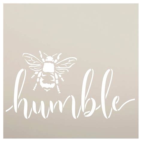Buy Bee Humble Stencil by StudioR12 | DIY Farmhouse Bumblebee Home ...