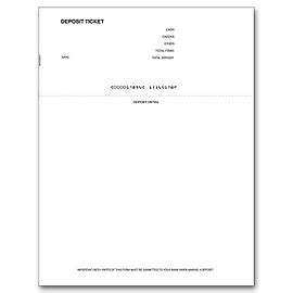 2-Part Duplicate Deposit Slips | Pre-Printed Deposit Tickets