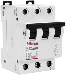 Micron MCB 10A Triple Pole (Tp) - 'C' Curve 0926XGDI27P MCB Price in ...