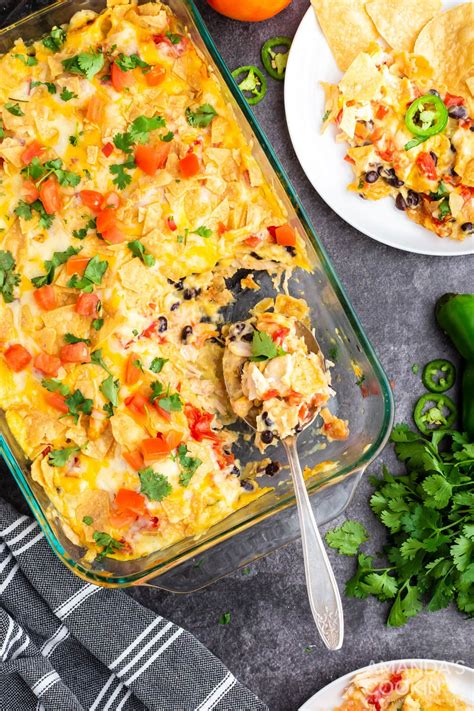 Mexican Chicken Casserole - Amanda's Cookin' - Casseroles