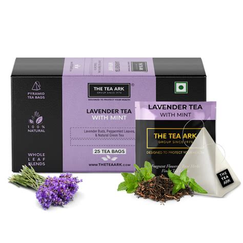 The Tea Ark Lavender Peppermint Green Tea, Bedtime Tea