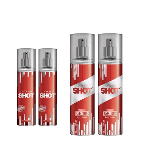 Layer'r Shot Red Stallion Fragrant Body Spray for Men | Long Lasting ...