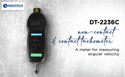 Mextech DT-2236C Non-Contact and Contact Tachometer : Amazon.in ...