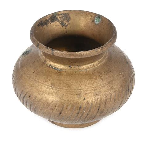 Brass Spiral Pooja Holy Water Pot
