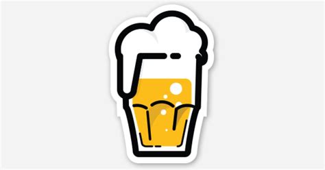Nice Pint by Jill Urban | Die cut stickers | Sticker Mule India