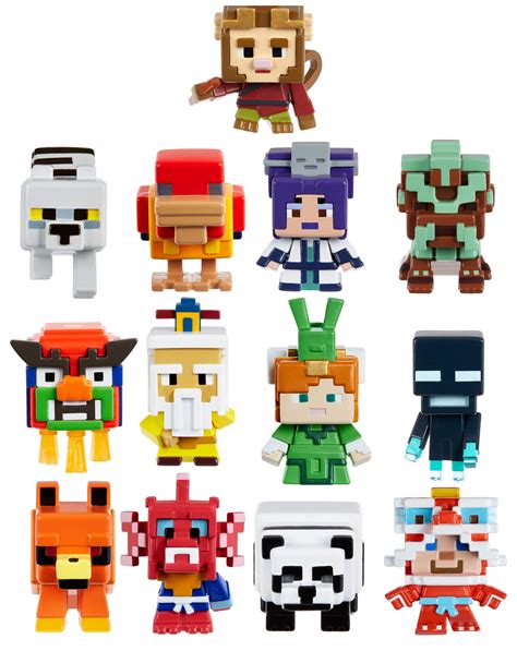 Buy Mattel Minecraft Mini Figure Assortment, Miniature Collectible ...