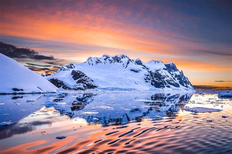 Late summer sunset in the Antarctic Peninsula [OC] [2560x1708] : r ...