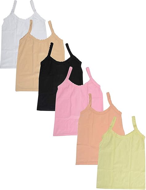 Buy fasla Pure Cotton Plain Multicolored Slip for Girls & Kids Pack of ...
