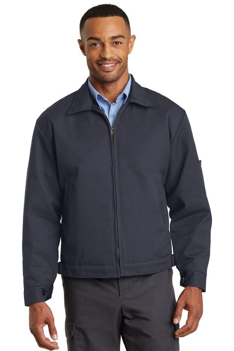 Red Kap Embroidered Men's Slash Pocket Jacket - Queensboro