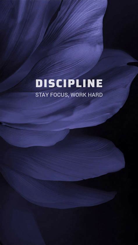 Discipline Wallpaper | Stay Focused, Work Hard