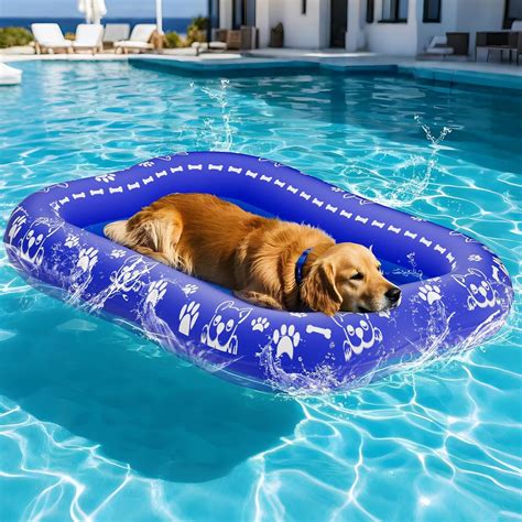 Inflatable Dogs Pool Float,Foldable Dog Pool for Large Doggy Heavy Duty ...
