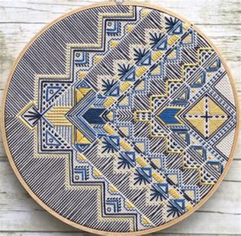 modern blackwork embroidery