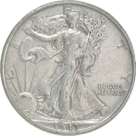 XF+ 1943 Walking Liberty 90% Silver US Half Dollar - NICE COIN ...