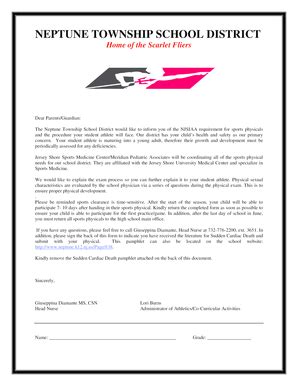 Fillable Online neptune k12 nj Sudden Cardiac Death Pamphlet Sign-Off ...