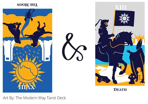 The Moon Reversed AND Death Tarot Cards Together