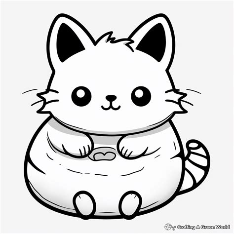 Kawaii Cat Coloring Pages - Free & Printable!