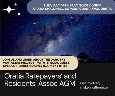 ORRA AGM 2024 (Oratia Ratepayers’ and Residents’ Association), 567 West ...