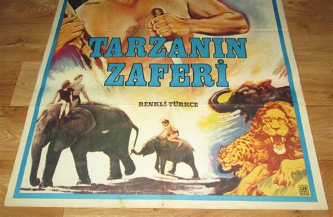 Johnny Weissmuller TARZAN AND THE LEOPARD WOMAN Original Turkish Movie ...