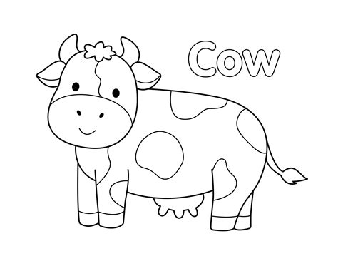 Coloring Pages Of Cows