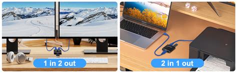 RUHZA USB Switch,KVM Switch, Bi-Directional USB Switcher, 2 Port USB ...