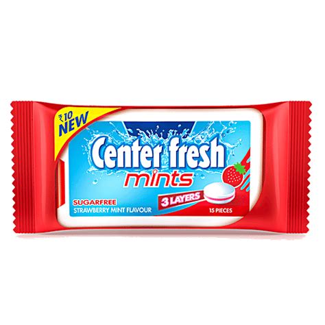 Buy Center Fresh Mint - Sugarfree, Strawberry Flavour Online at Best ...
