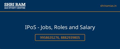IPoS - Jobs, Roles and Salary | Best IAS Coaching in Delhi, India ...
