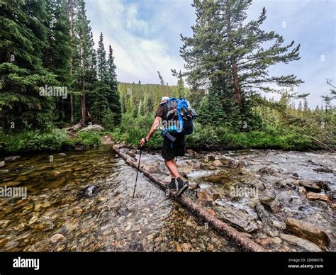 Crossing South Texas Creek, Colorado Trail, Colorado Stock Photo - Alamy