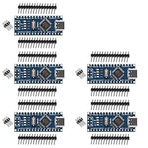 AITRIP 5pcs for Nano Board CH340/ATmega+328P Without USB Cable, Type-C ...