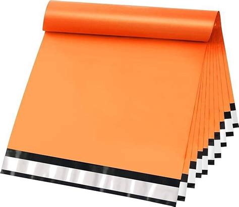 Burnt Orange Courier Bags - With POD Jacket - 51 Micron