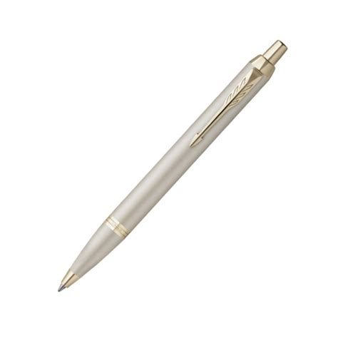 Parker IM Professional Monochrome Champagne Trim Ballpoint Pen — Mango