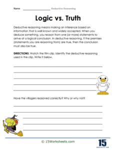 Deductive Reasoning Math Problems Worksheets PDF 的图像结果