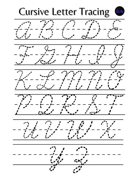 Cursive Letter Tracing - Upper Case - Etsy