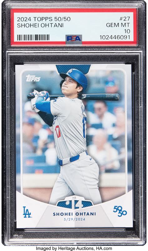 2024 Topps 50/50 Shohei Ohtani #27 PSA Gem Mint 10.... Baseball | Lot ...