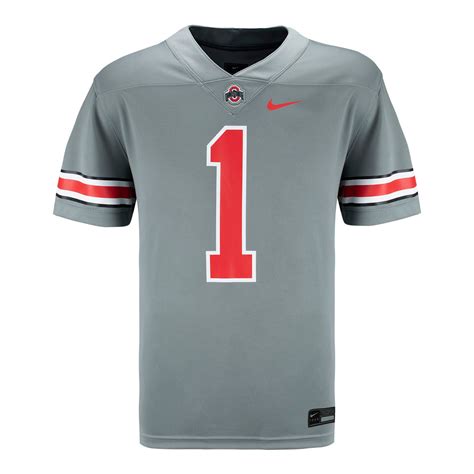 Ohio State Buckeyes Nike #1 Gray Alternate Jersey – Shop OSU Buckeyes