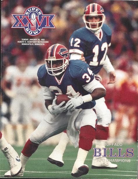 Lot Detail - 1991 Buffalo Bills Super Bowl XXVI Media Information Book