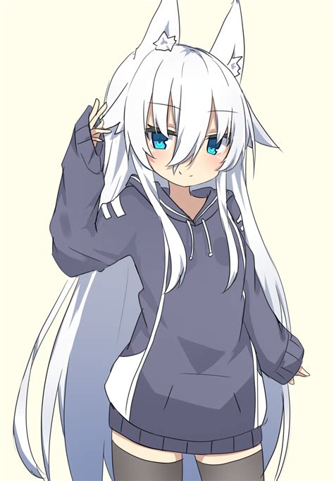 Download wallpaper 2014x2904 girl, neko, ears, gesture, anime, art ...