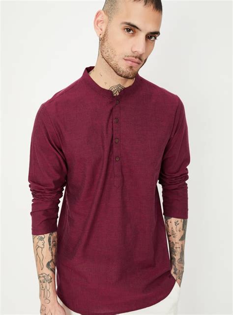Buy Men Solid Short Kurta Online at just Rs. 699.0 - 1000013519867 ...