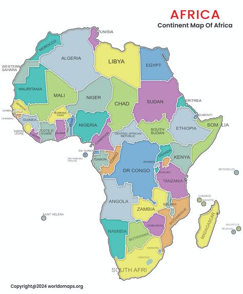 Discover the Map of African Continent and Its Countries