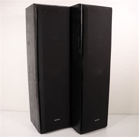 Sony SS-F5000P Tower Speaker Pair Black 3 Way Front Port 8 Ohms 150 Wa