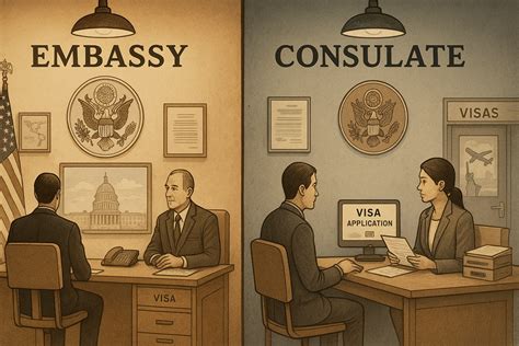 Embassy vs. Consulate: Differences for EB2 NIW applicants