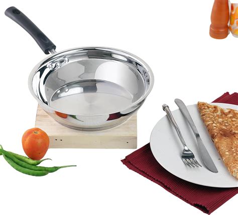 Buy Prestige SS Platina Popular Fry Pan, 220 mm, Silver Online at Low ...
