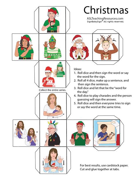 Printable Christmas Sign Language | Rossy Printable