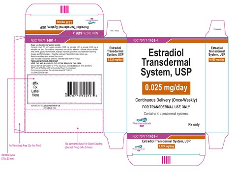 FDA Label for Estradiol Patch Transdermal - Indications, Usage & Precautions