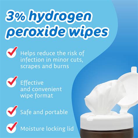 3% Hydrogen Peroxide Wipes