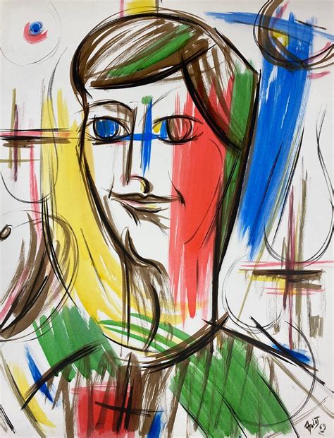 Paul-Louis Bolot (French 1918-2003) - French Modernist Painting Of A ...