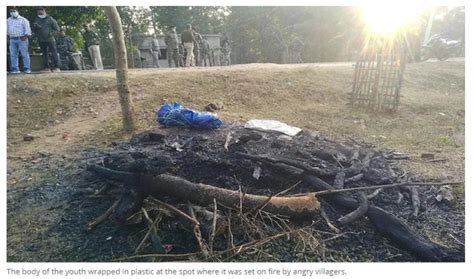 未经同意砍树，印度男子被村民处以私刑，尸体烧焦